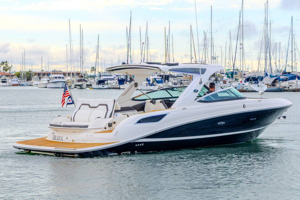 Sold! 2017 Sea Ray SLX350... Located in San Diego, Ca... Offered by Yacht Coast Yacht Sales