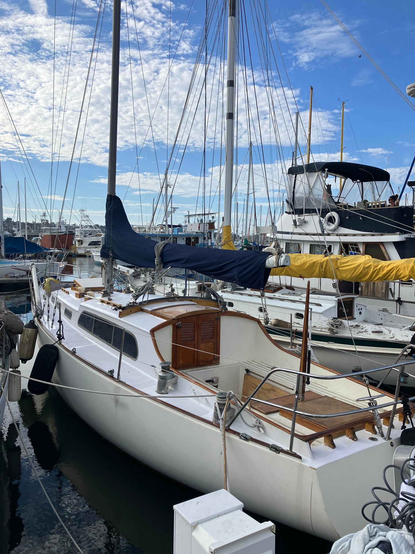 1969 Jim Young New Zealand 37' Sloop Located on Shelter Island, San Diego, Ca